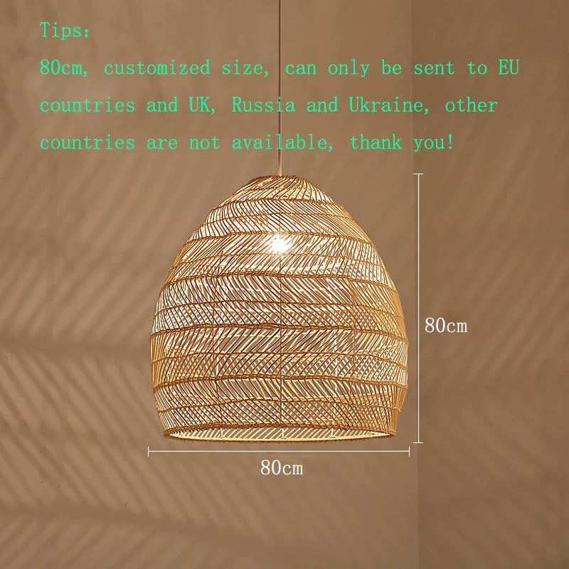 Handmade Rattan Pendant Light