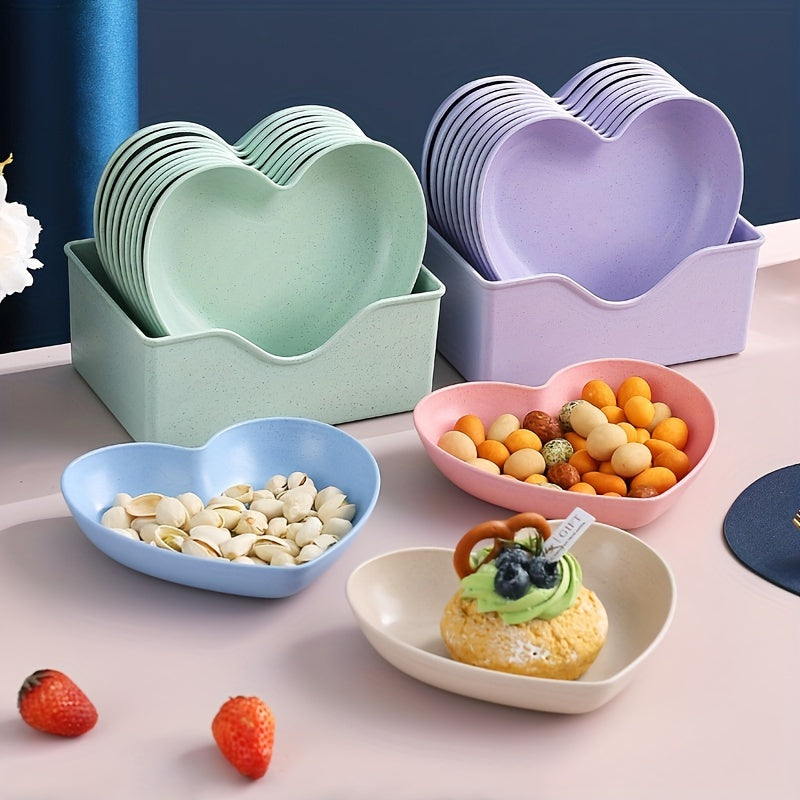 Heart-Shaped Plate Set