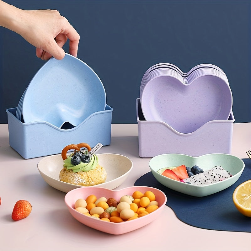 Heart-Shaped Plate Set