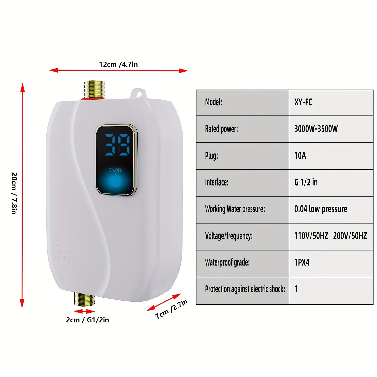Small Electric water Heater
